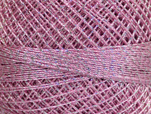 Load image into Gallery viewer, Camellia Fine Crochet Thread:  Pink/Silver
