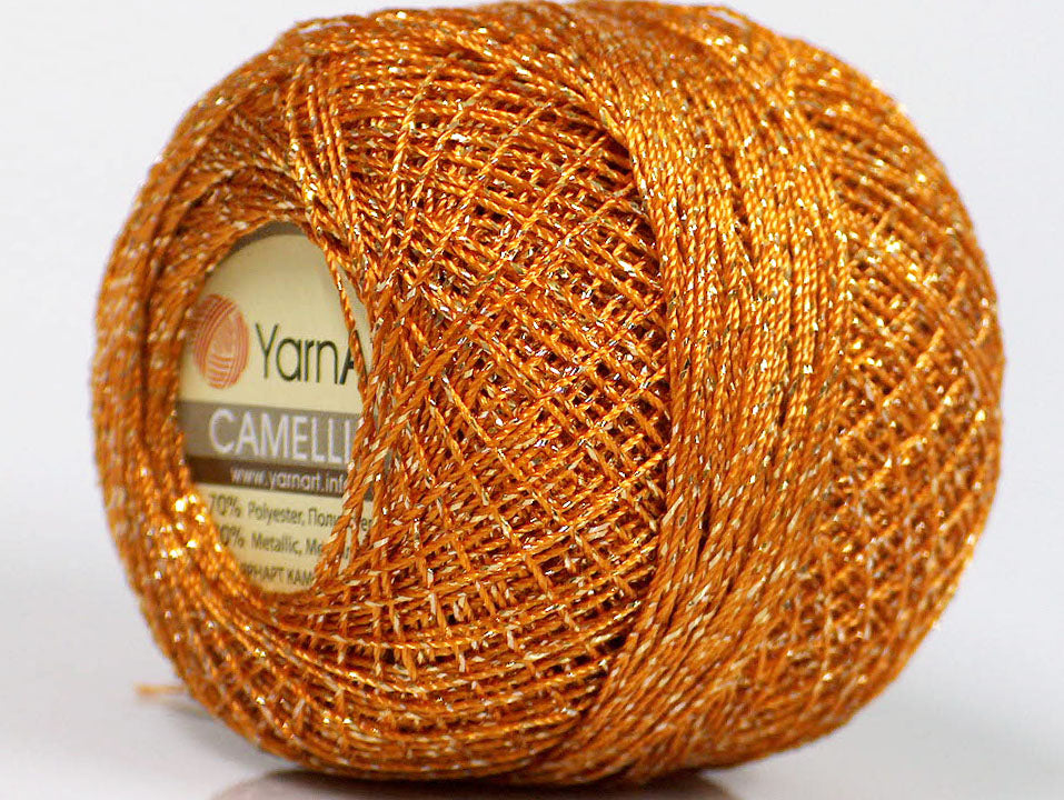 Camellia Fine Crochet Thread:  Gold