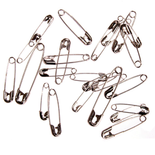 Essentials Assorted Sizes Nickel Plated Safety Pins