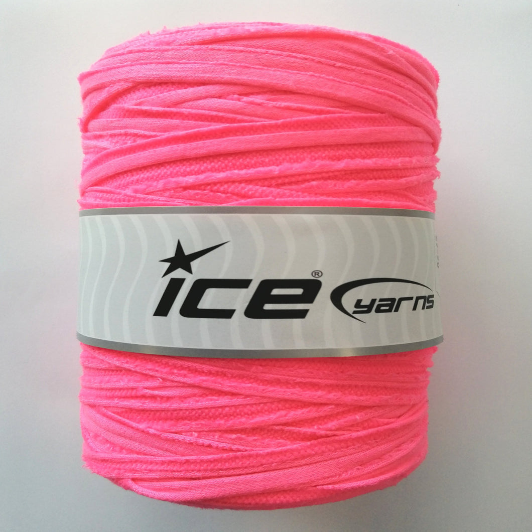 Upcycled Fabric yarn:  Neon Pink