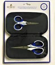 DMC 2-Piece Embroidery Scissor Set With Storage Pouch